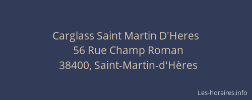 Carglass Saint Martin D'Heres