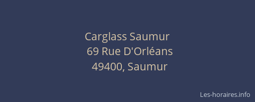 Carglass Saumur