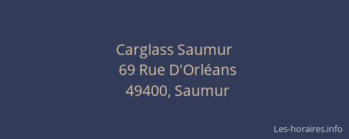 Carglass Saumur