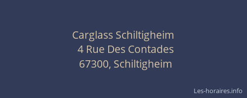 Carglass Schiltigheim