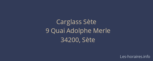 Carglass Sète