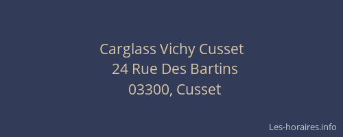 Carglass Vichy Cusset