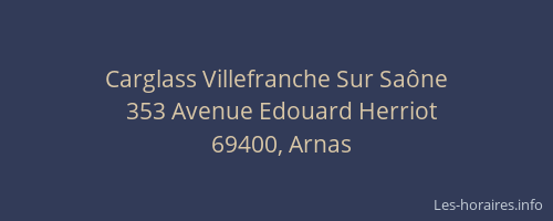 Carglass Villefranche Sur Saône