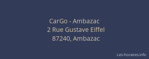 CarGo - Ambazac