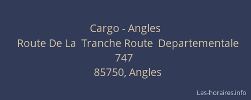 Cargo - Angles