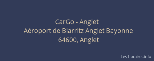 CarGo - Anglet