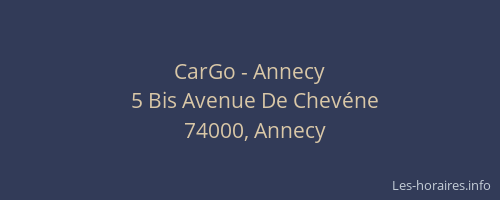 CarGo - Annecy