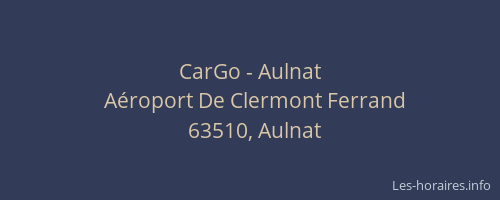 CarGo - Aulnat