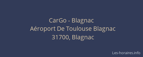 CarGo - Blagnac