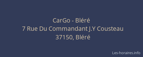 CarGo - Bl&eacute;r&eacute;