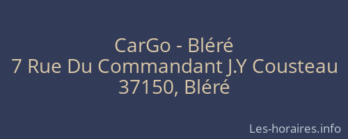 CarGo - Bléré