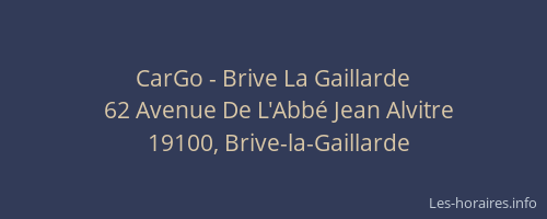 CarGo - Brive La Gaillarde
