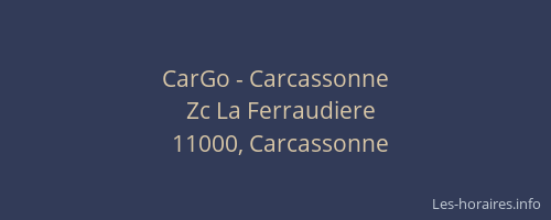 CarGo - Carcassonne