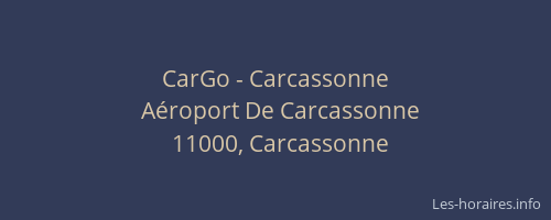 CarGo - Carcassonne