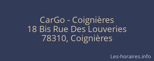 CarGo - Coignières