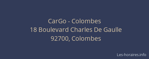 CarGo - Colombes