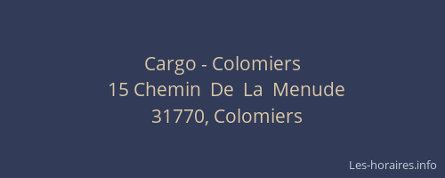 Cargo - Colomiers