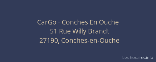 CarGo - Conches En Ouche