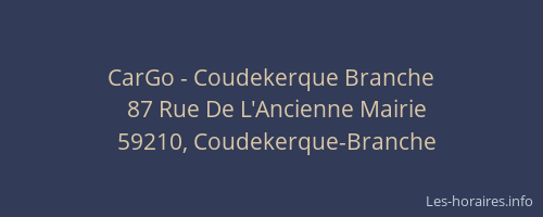 CarGo - Coudekerque Branche