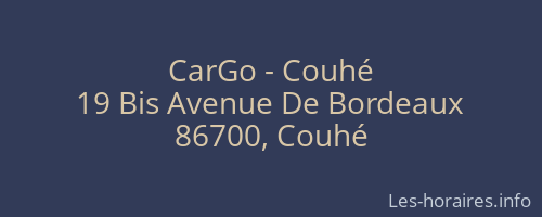 CarGo - Couhé