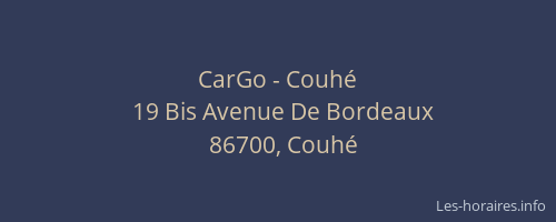CarGo - Couhé