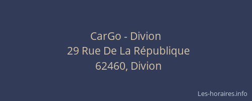 CarGo - Divion