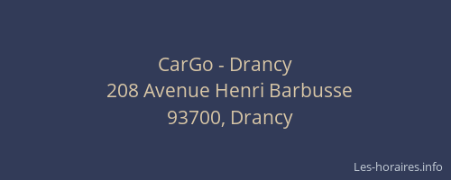 CarGo - Drancy