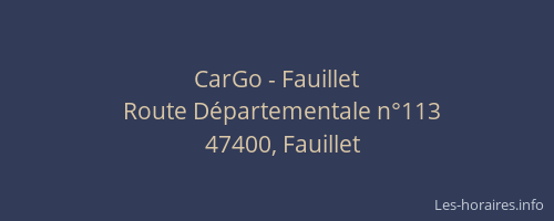 CarGo - Fauillet