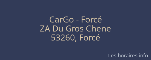 CarGo - Forcé