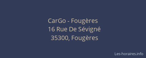 CarGo - Fougères
