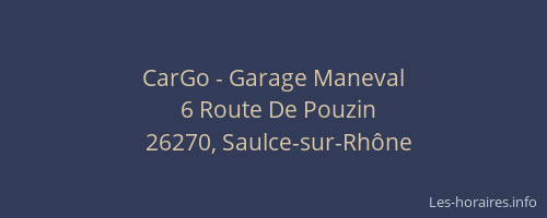 CarGo - Garage Maneval