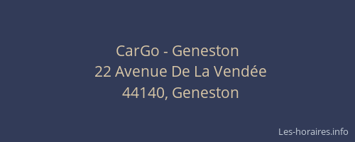 CarGo - Geneston