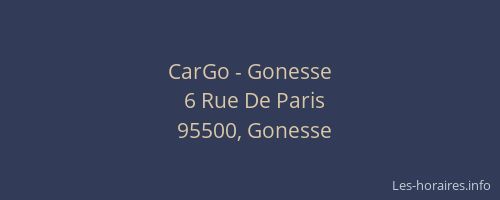 CarGo - Gonesse