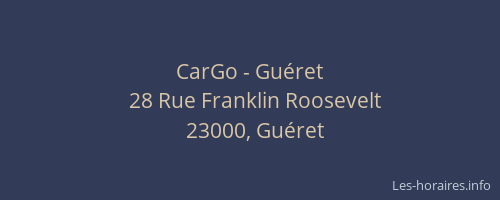 CarGo - Guéret