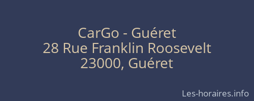 CarGo - Guéret