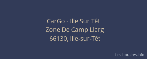 CarGo - Ille Sur Têt