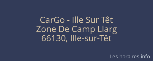 CarGo - Ille Sur Têt