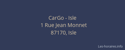 CarGo - Isle