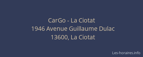CarGo - La Ciotat