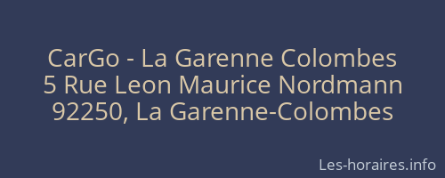 CarGo - La Garenne Colombes