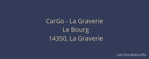 CarGo - La Graverie