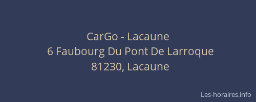 CarGo - Lacaune