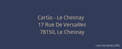 CarGo - Le Chesnay