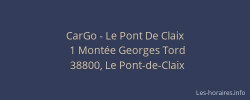 CarGo - Le Pont De Claix