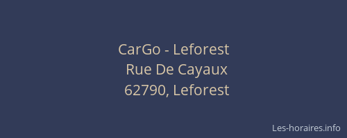 CarGo - Leforest