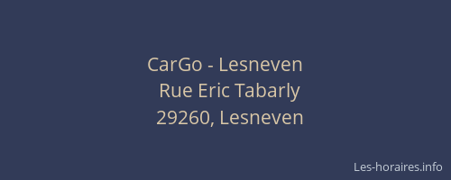 CarGo - Lesneven