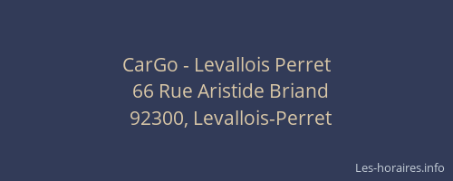 CarGo - Levallois Perret