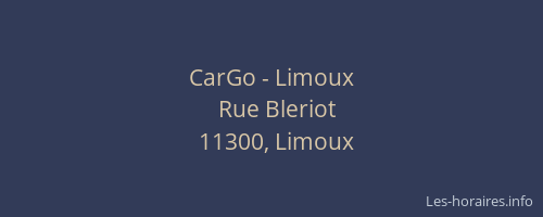 CarGo - Limoux