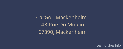 CarGo - Mackenheim
