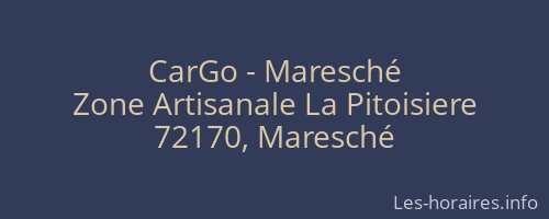 CarGo - Maresché